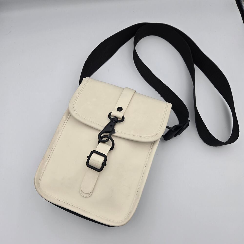 RAINS Flight Bag Crossbody – Beige Waterproof Small Shoulder Bag